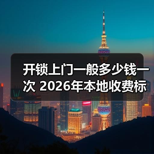 开锁上门一般多少钱一次 2026年本地收费标准与加价项分析