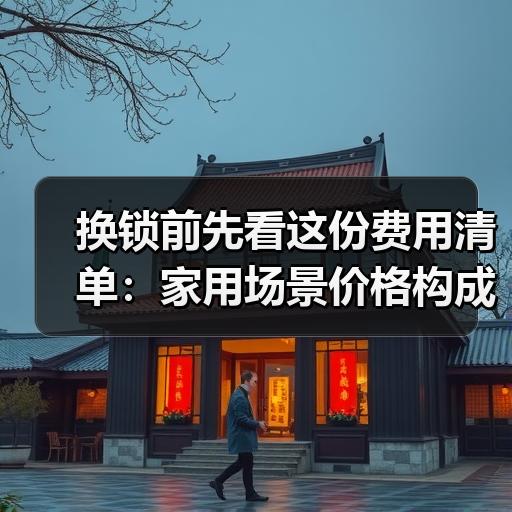 换锁前先看这份费用清单：家用场景价格构成与避坑要点
